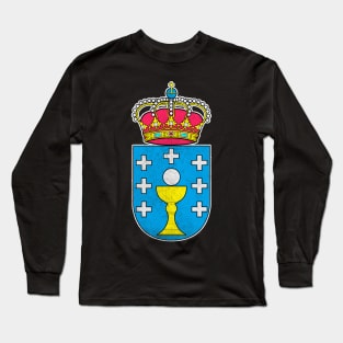 Galicia - Vintage Faded Look Design Long Sleeve T-Shirt